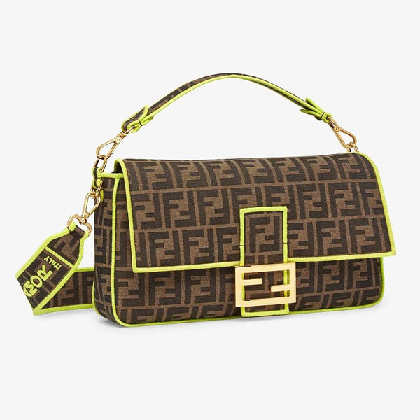 BAGUETTE LARGE Fendi Roma/Amor Fabric Bag