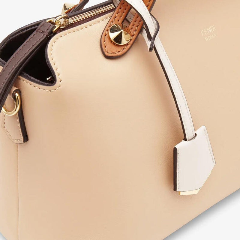 BY THE WAY MEDIUM Beige Leather Boston Bag