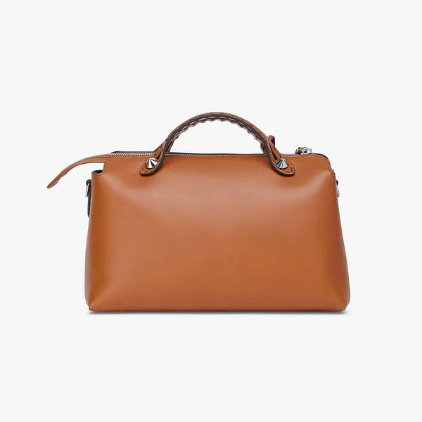 BY THE WAY MEDIUM Brown Leather Boston Bag