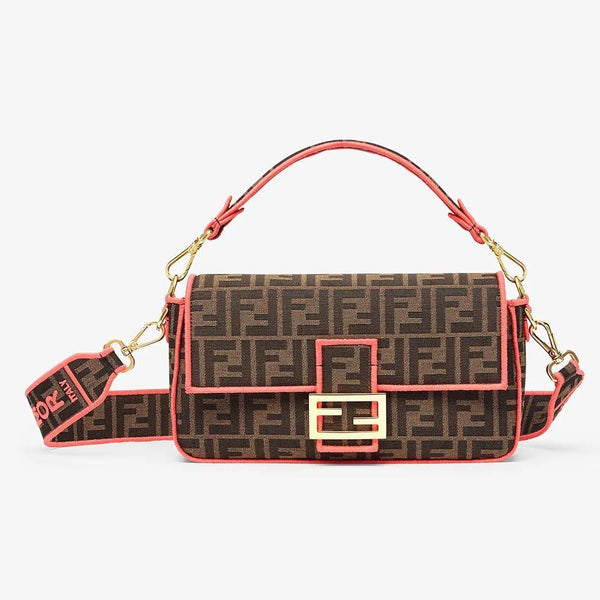 BAGUETTE Fendi Roma/Amor Fabric Bag